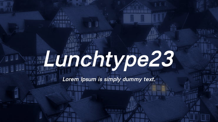 Lunchtype23 Font Family