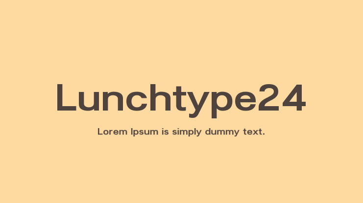 Lunchtype24 Font Family