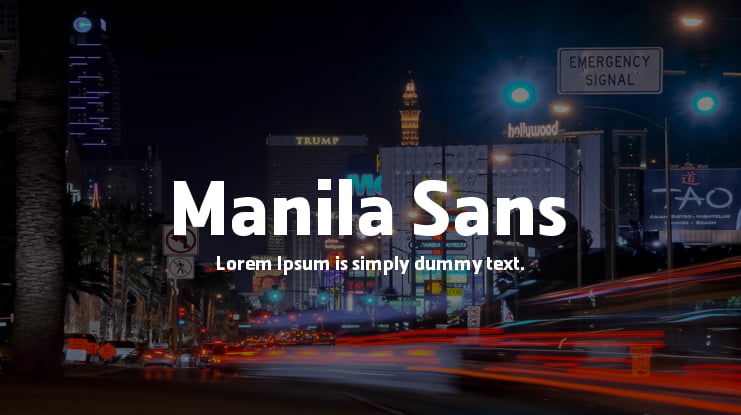 Manila Sans Font Family
