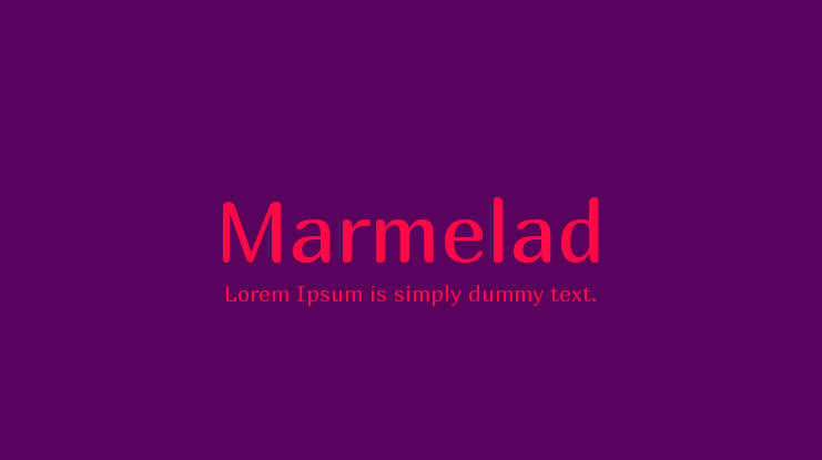 Marmelad Font