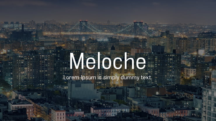 Meloche Font
