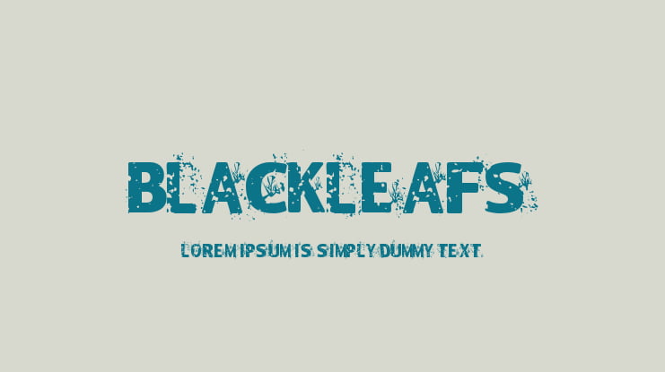 Blackleafs Font