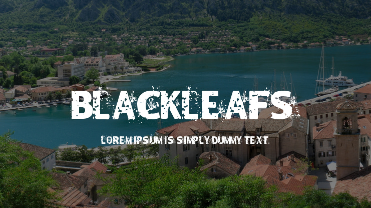 Blackleafs Font