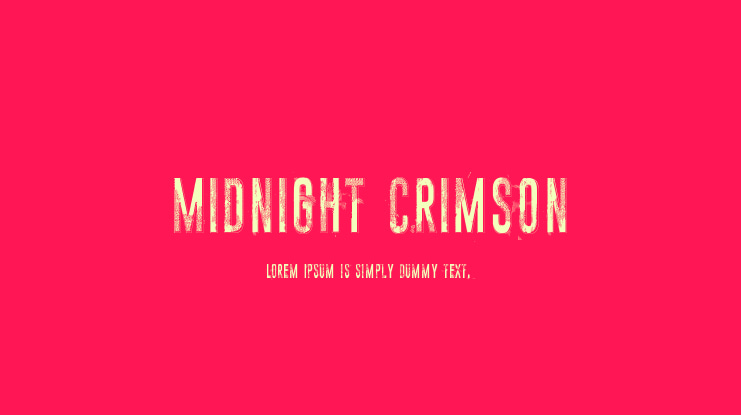 Midnight crimson Font