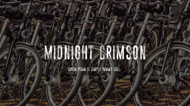 Midnight crimson Font