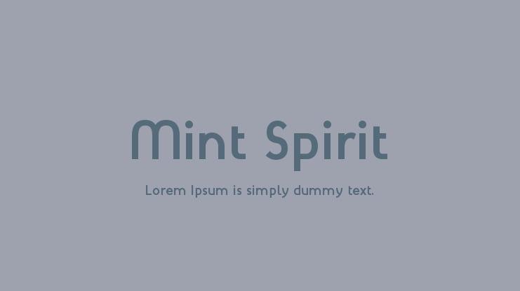 Mint Spirit Font Family