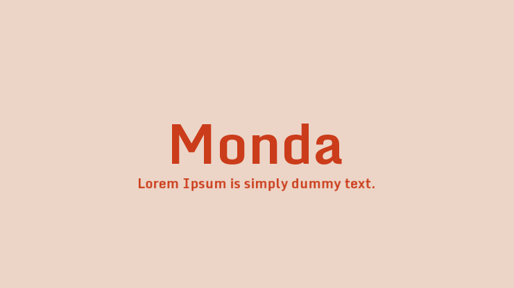 Monda Font Family