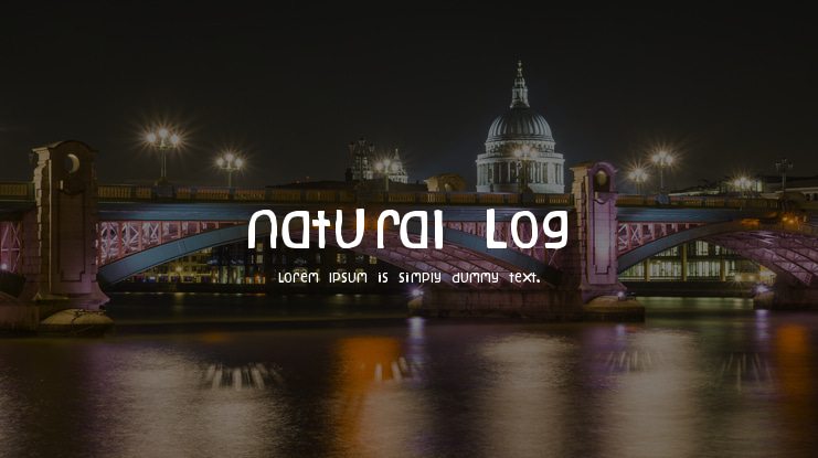 Natural Log Font