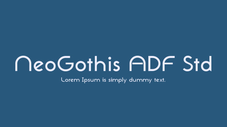 NeoGothis ADF Std Font Family