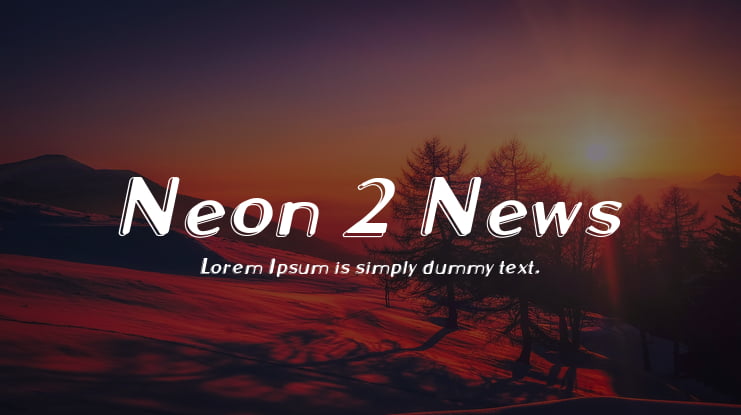 Neon 2 News Font