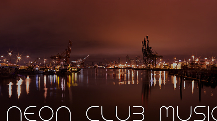 NEON CLUB MUSIC Font Family