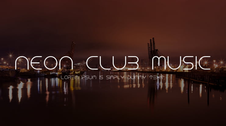 NEON CLUB MUSIC Font Family