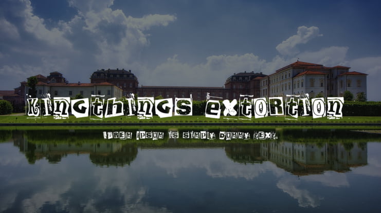 Kingthings Extortion Font