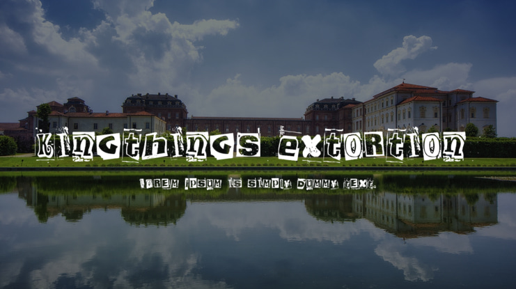 Kingthings Extortion Font