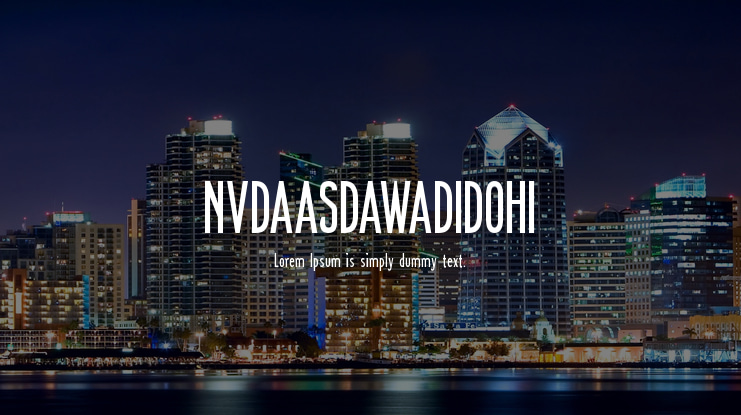 NVDAASDAWADIDOHI Font