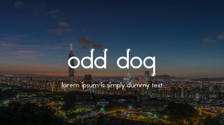 Odd Dog Font