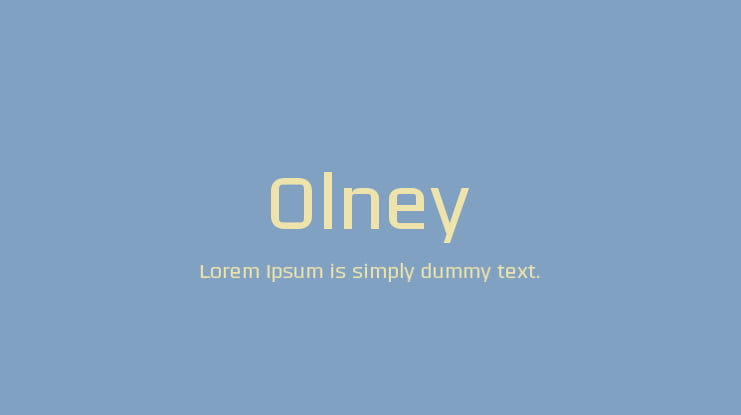 Olney Font