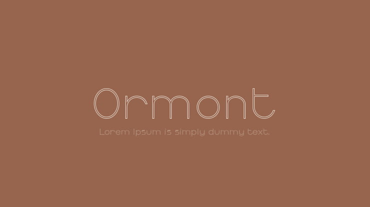 Ormont Font Family