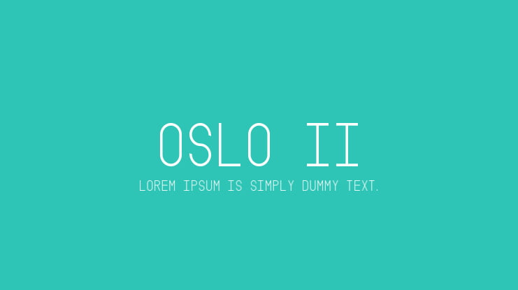 Oslo II Font Family