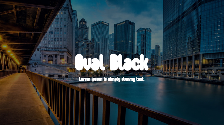 Oval Black Font Family