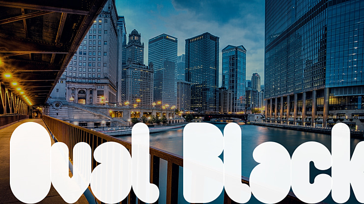 Oval Black Font Family