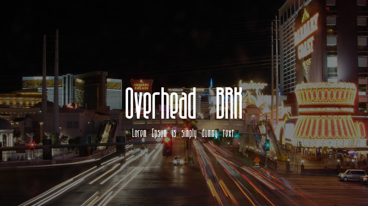 Overhead BRK Font