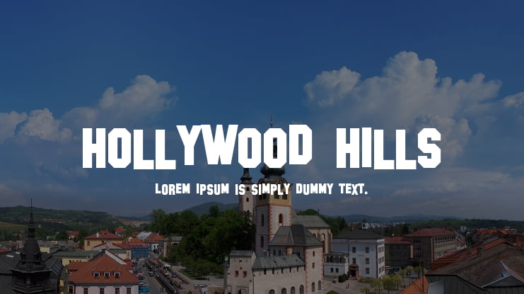 Hollywood Hills Font Family