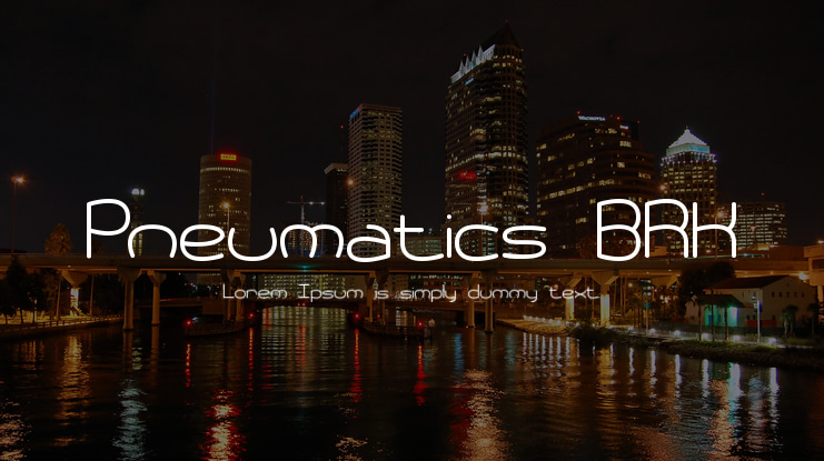 Pneumatics BRK Font Family