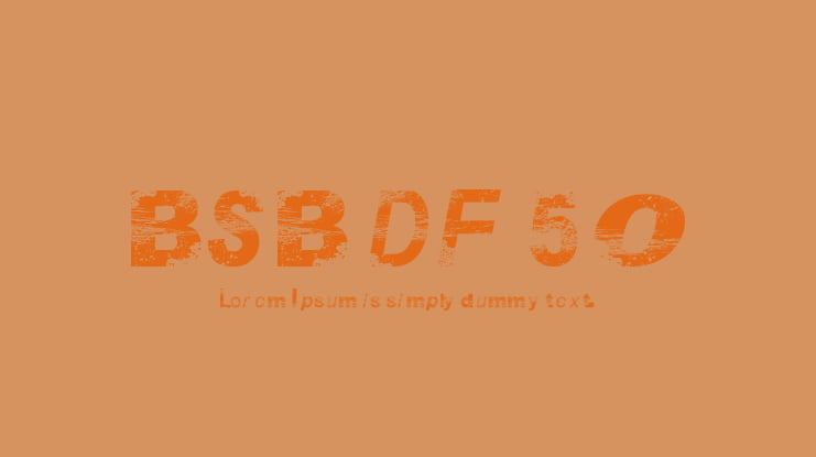 BSB DF 50 Font