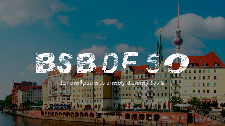 BSB DF 50 Font
