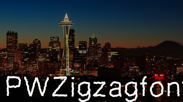 PWZigzagfont Font