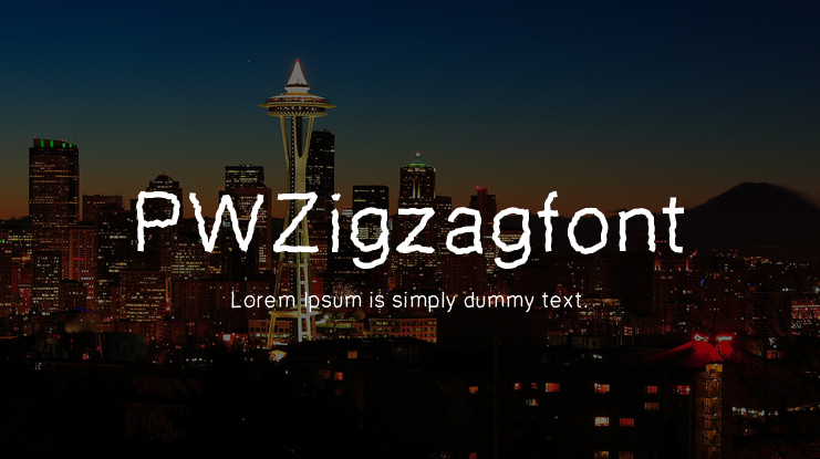 PWZigzagfont Font