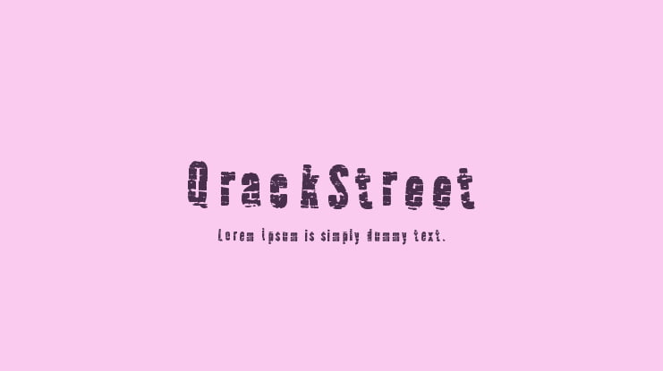 QrackStreet Font