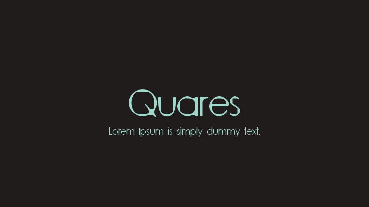 Quares Font