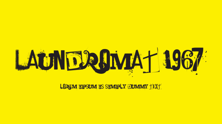 Laundromat 1967 Font