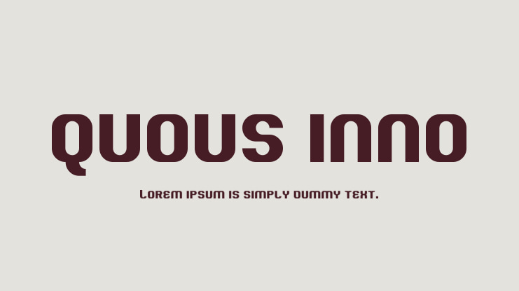 Quous Inno Font