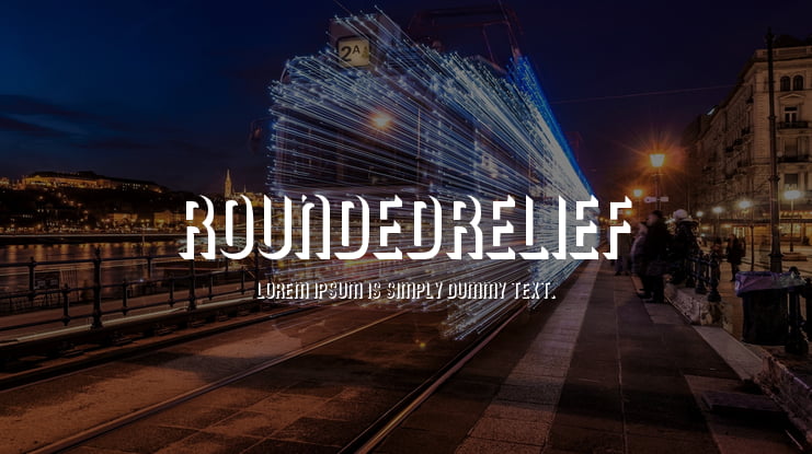 RoundedRelief Font
