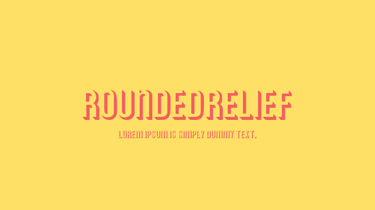 RoundedRelief Font