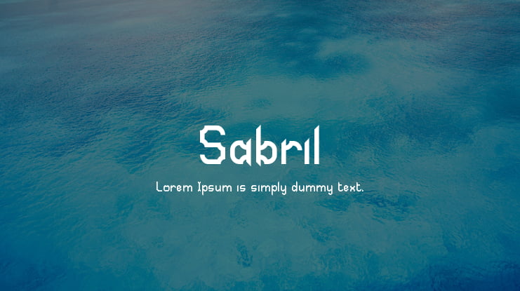 Sabril Font Family