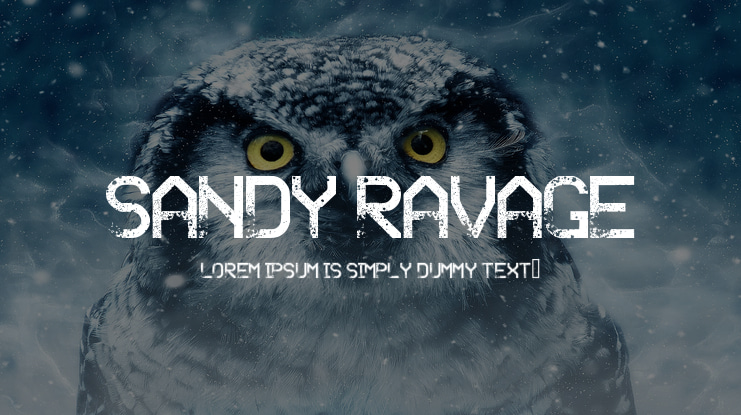 Sandy Ravage Font