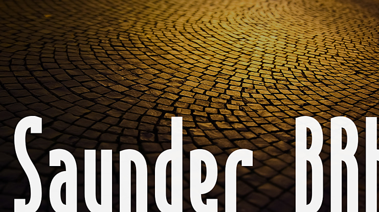 Saunder BRK Font