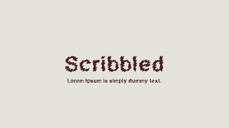 Scribbled Font