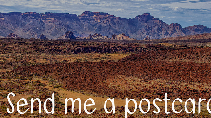 Send me a postcard Font