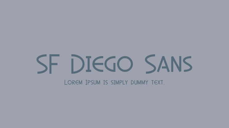 SF Diego Sans Font Family