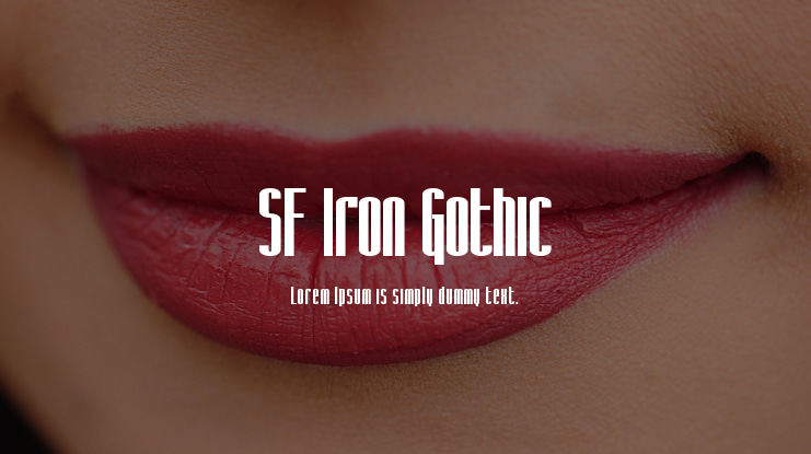 SF Iron Gothic Font Family
