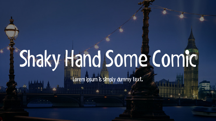 Shaky Hand Some Comic Font Family