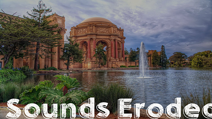 Sounds Eroded Font