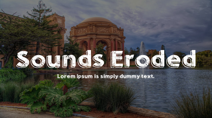 Sounds Eroded Font