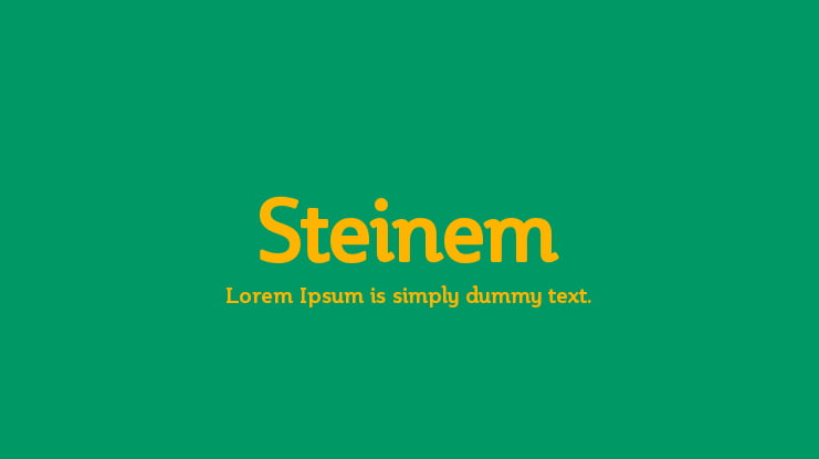 Steinem Font Family
