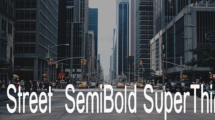 Street   SuperThin Font Family